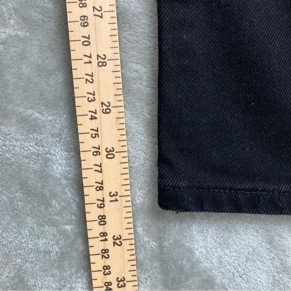 George Black Denim Regular Straight Jean Pants Heavyweight Size 32x32 - Picture 5 of 8